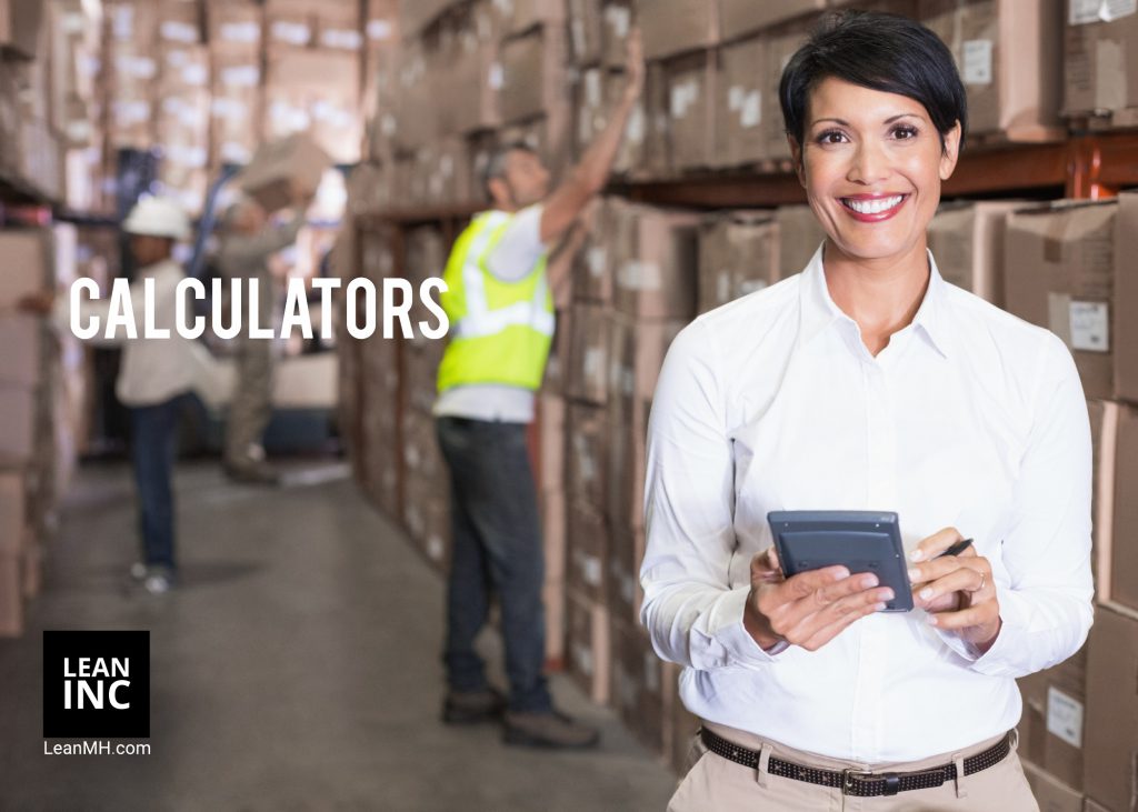 Warehouse management calculators