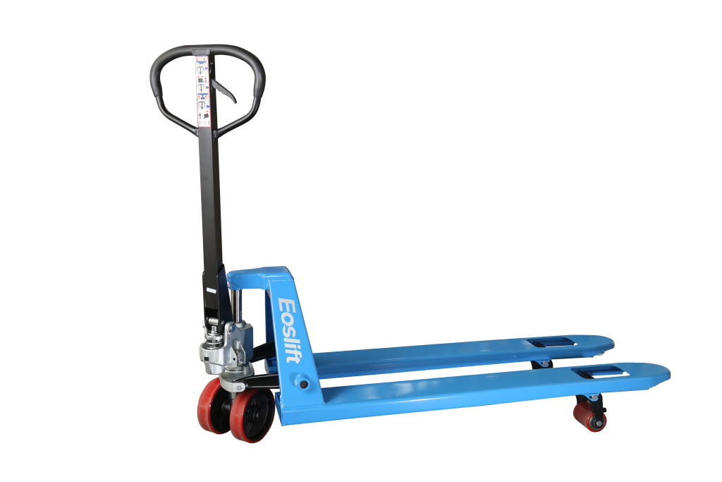 Blue hand pallet jack