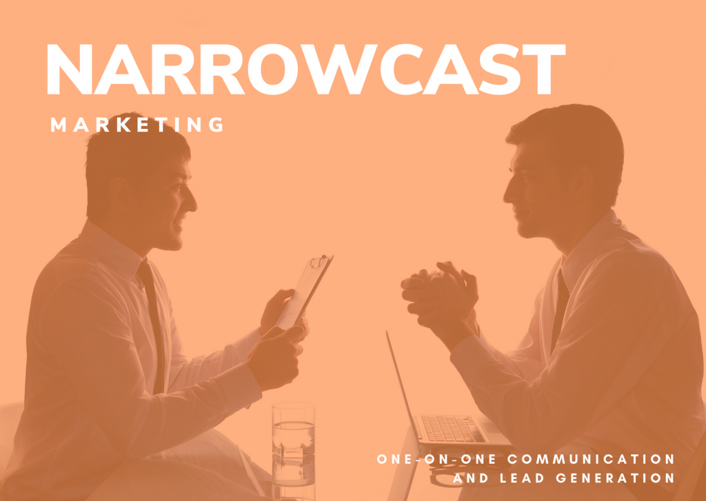 narrowcast marketing - two people having a business conversation